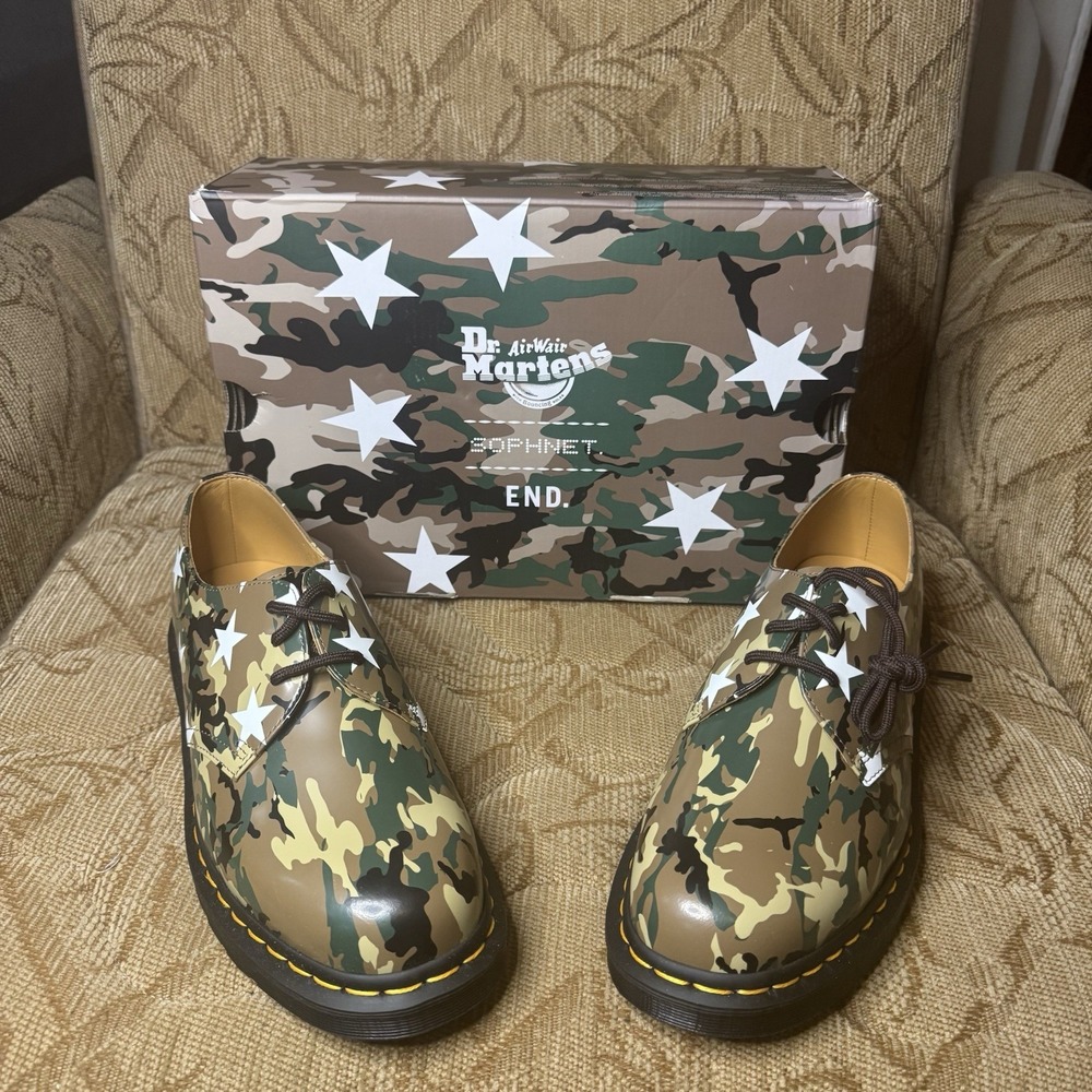 Dr. Martens‎ 1461 Camo End Soph Women's US 6 Printed Leather Oxford Dress Shoes